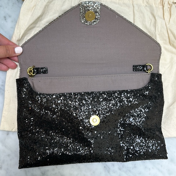 Jcrew Sequined Clutch with Optional Chain Strap - Picture 2 of 5